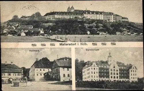 Ak Mallersdorf Pfaffenberg in Niederbayern, Sanatorium, Hofmark