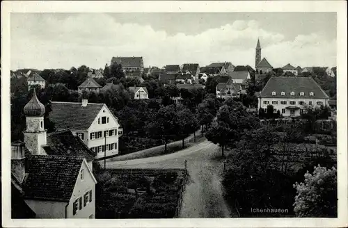 Ak Ichenhausen in Schwaben, Teilansicht vom Ort