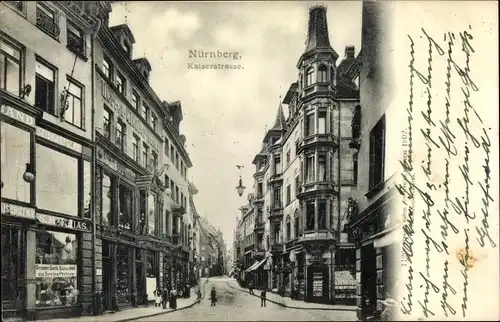 Ak Nürnberg in Mittelfranken, Kaiserstraße