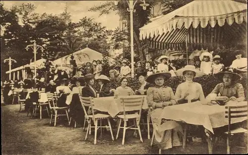Ak Nürnberg in Mittelfranken, Gasthaus Platnersberg, Terrassenpartie