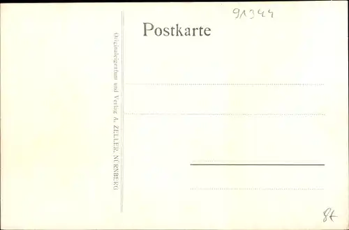 Passepartout Ak Waischenfeld in der Fränkischen Schweiz Bayern, Straßenpartie im Ort