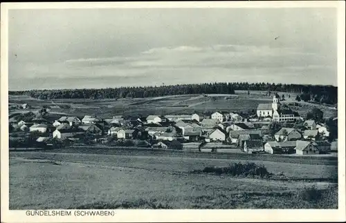 Ak Gundelsheim Treuchtlingen im Altmühltal Mittelfranken, Panorama