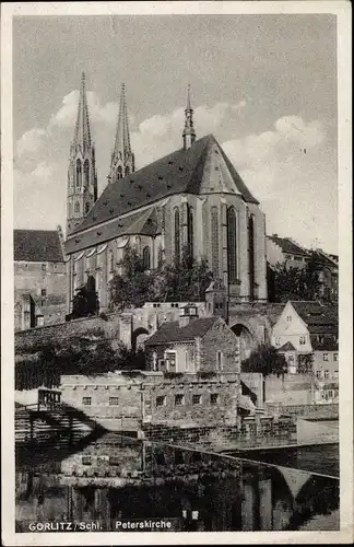 Ak Görlitz in der Lausitz, Peterskirche