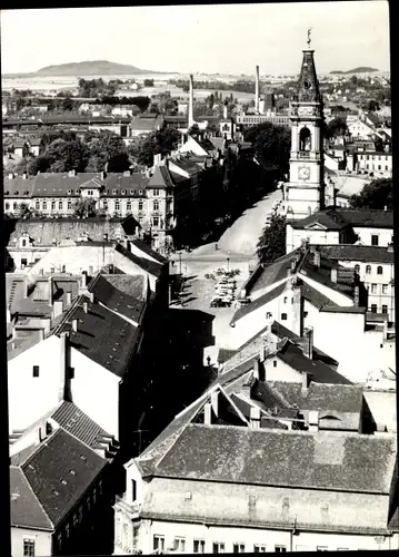 Ak Zittau Sachsen, Blick zum Haberkornplatz