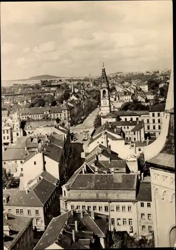 Ak Zittau Sachsen, Blick zum Haberkornplatz