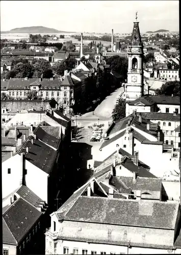 Ak Zittau in Sachsen, Blick zum Haberkornplatz