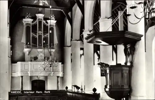 Ak Ameide Zederik Utrecht, Interieur Herv. Kerk