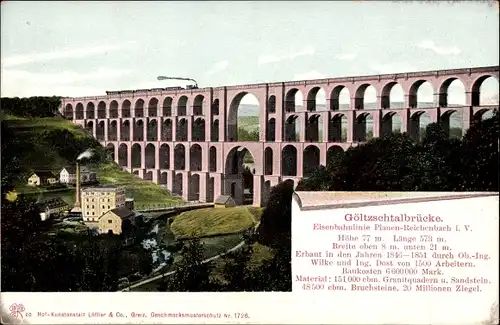 Ak Mylau Reichenbach im Vogtland, Göltzschtalbrücke