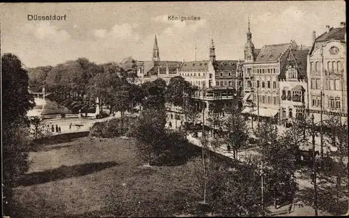 Ak Düsseldorf am Rhein, Königsallee