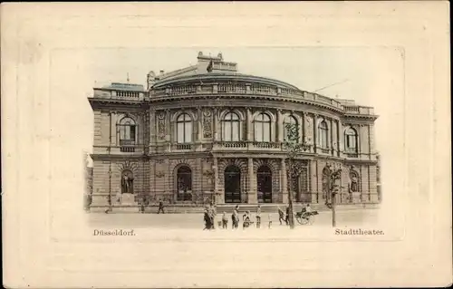 Passepartout Ak Düsseldorf am Rhein, Stadttheater