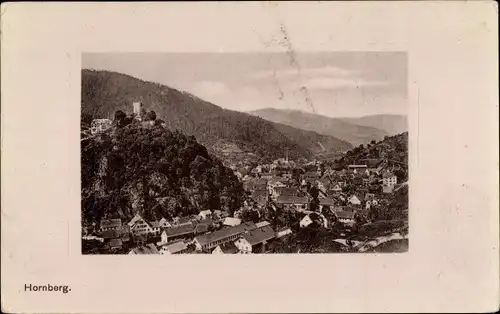 Passepartout Ak Hornberg im Schwarzwald, Gesamtansicht