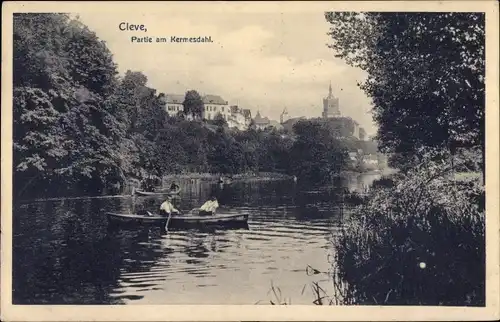 Ak Kleve am Niederrhein, Partie am Kermisdahl