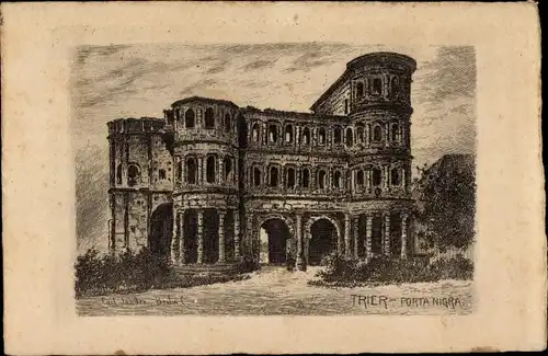 Künstler Ak Trier an der Mosel, Porta Nigra