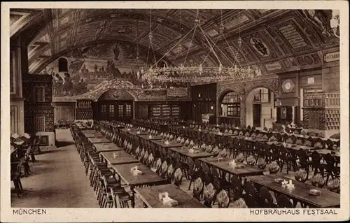 Ak München, Hofbräuhaus Festsaal