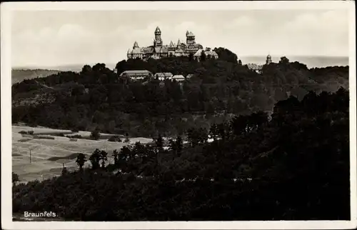 Ak Braunfels an der Lahn, Schloss, Panorama