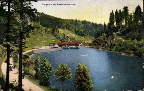 Ak Kirschbaumwasen Forbach im Schwarzwald, Murgwerk, See