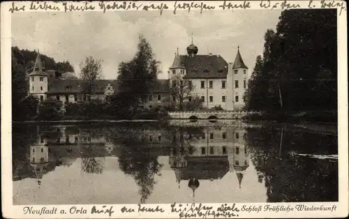 Ak Trockenborn Wolfersdorf in Thüringen, Jagdschloss Fröhliche Wiederkunft