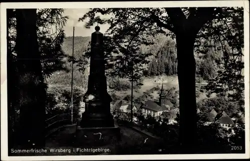 Ak Wirsberg im Fichtelgebirge, Blick vom alten Krieger-Denkmal