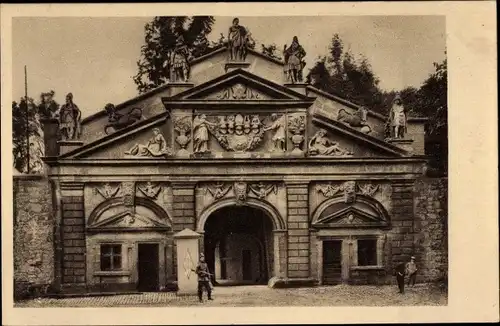 Ak Würzburg am Main Unterfranken, Tore und Details der Festung Marienberg, Neutor