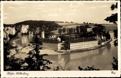 Ak Kelheim an der Donau Niederbayern, Kloster Weltenburg, Panorama