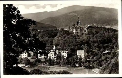 Ak Königstein im Taunus Hessen, Blick von der Ruine zum Altkönig