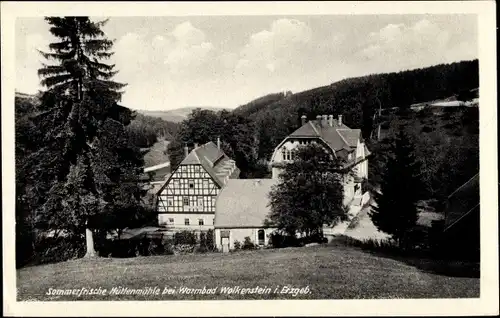 Ak Warmbad Wolkenstein im Erzgebirge Sachsen, Hüttenmühle