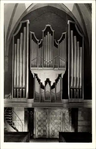 Ak Rhenen Utrecht, Cunerakerk, Innenansicht, Orgel