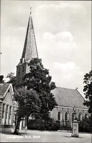 Ak Langbroek Utrecht Niederlande, Ned. Herv. Kerk