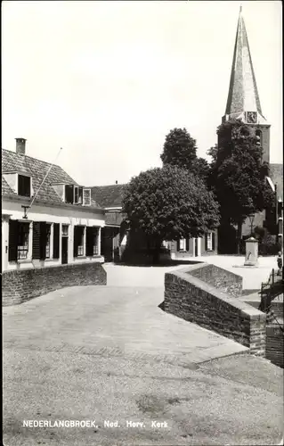 Ak Nederlangbroek Langbroek Utrecht Niederlande, Ned. Herv. Kerk