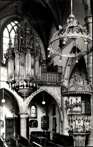 Ak Jutphaas Utrecht Niederlande, Ned. Herv. Kerk, Orgel