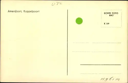 Ak Amersfoort Utrecht Niederlande, Koppelpoort