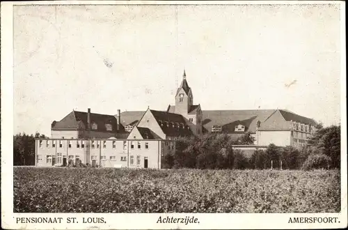 Ak Amersfoort Utrecht Niederlande, Pensionaat St. Louis, Achterzijde