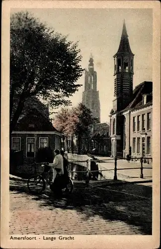 Ak Amersfoort Utrecht Niederlande, Lange Gracht