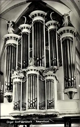 Ak Amersfoort Utrecht Niederlande, Orgel Ned. Herv. St. Joriskerk
