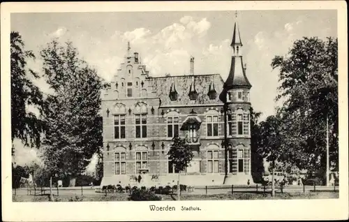 Ak Woerden Utrecht Niederlande, Stadhuis