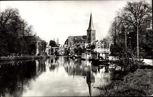 Ak Maarssen Utrecht, Vechtgezicht met R. K. Kerk