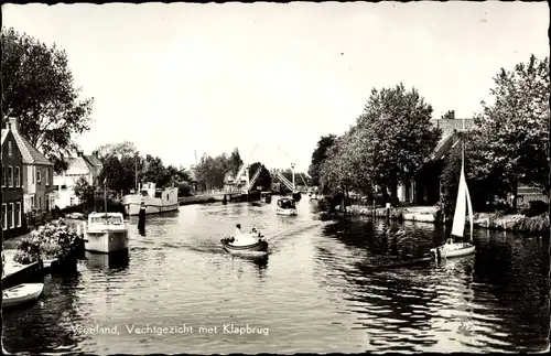 Ak Vreeland Utrecht, Vechtgezicht met Klapbrug, Boote