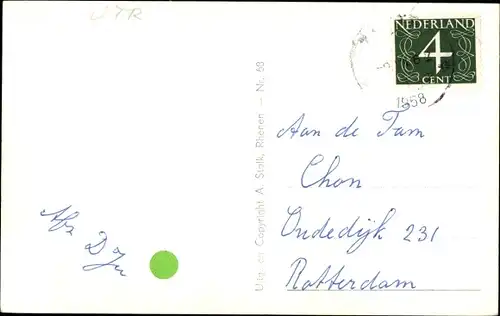 Ak Rhenen Utrecht, Keldermanspad O. Z.