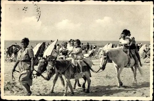 Ak La Panne De Panne Westflandern, La promenade a dos d'ane, Ezeltje rijden