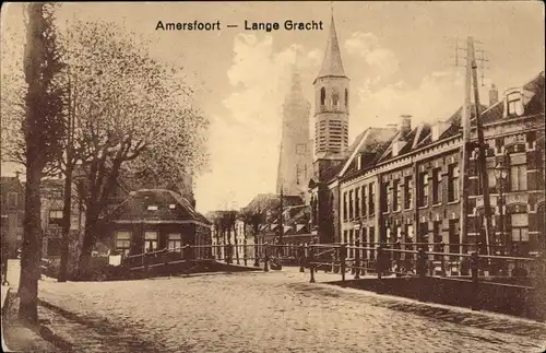 Ak Amersfoort Utrecht Niederlande, Lange Gracht
