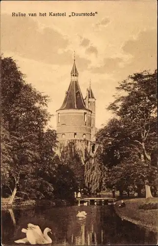 Ak Wijk bij Duurstede Utrecht, Ruine van het Kasteel Duurstede