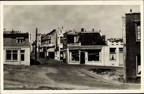 Ak Zandvoort Nordholland Niederlande, Stationsstraat