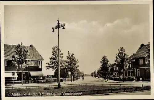 Ak Alphen aan den Rijn Südholland, Toussaintplein, Vondelstraat