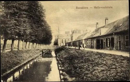 Ak Hellevoetsluis Südholland, Barakken