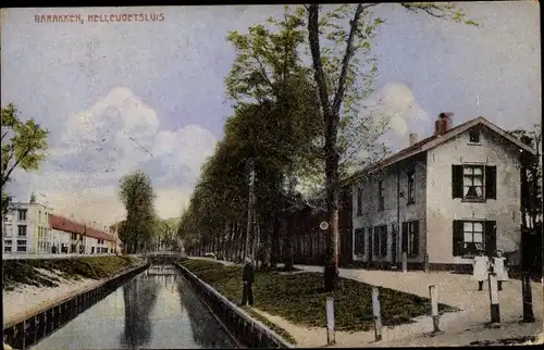 Ak Hellevoetsluis Südholland, Barakken