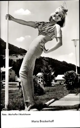 Ak Schauspielerin Maria Brockerhoff, Portrait