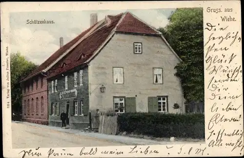 Ak Wiehe im Kyffhäuserkreis, Schützenhaus