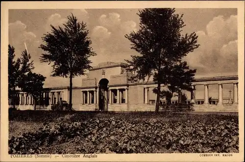 Ak Pozières Somme, Cimetiere Anglais