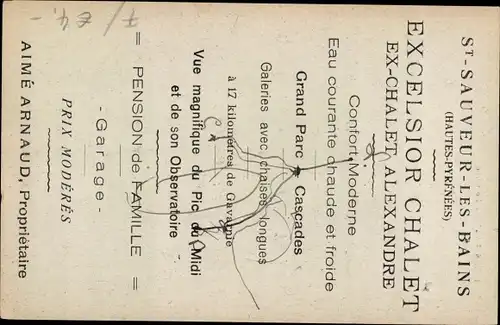 Ak Saint Sauveur Hautes Pyrénées, La Gave