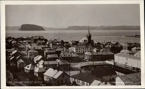Foto Ak Hammerfest Norwegen, Panorama